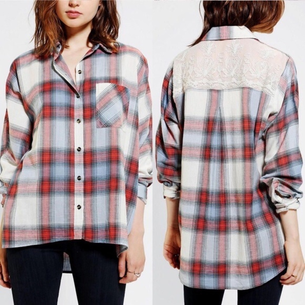 Urban Outfitters | BDG Lace Back Flannel